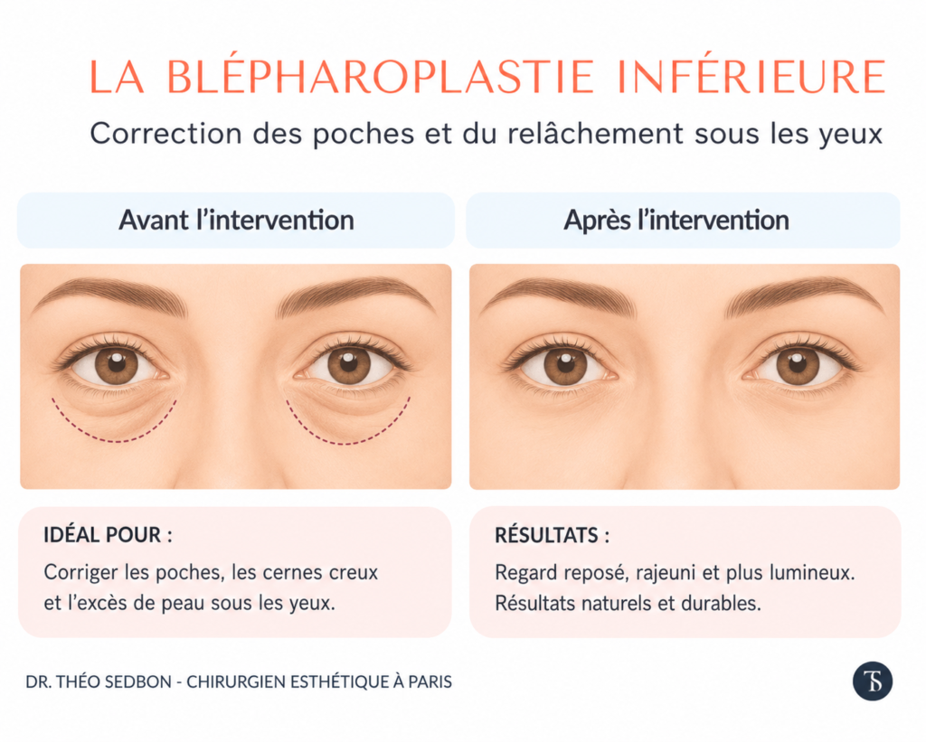 blépharoplastie inférieure avant après​